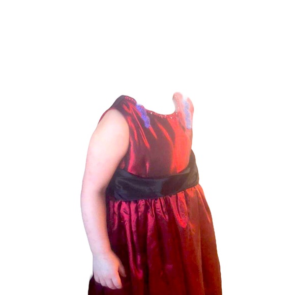 2t thy thy dress red/burgundy - Picture 3 of 6